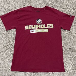 Florida State University Seminoles Shirt Mens Medium Red Garnet Marching Chiefs